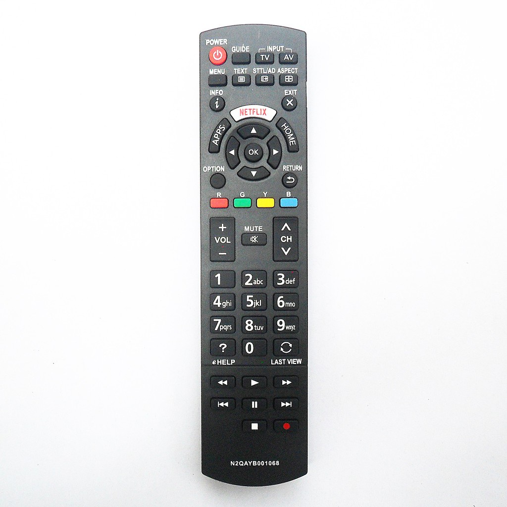 Remote รีโมทใช้กับ พานาโซนิค สมาร์ททีวี รหัส N2QAYB001068  มีปุ่ม NETFLIX , APPS , HOME  , Remote for Panasonic Smart TV