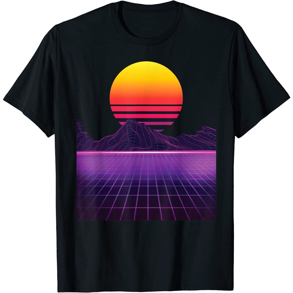 Synthwave Vaporwave Aesthetic 80S Retro Design Great Fashion Men เสื้อยืด Xs-3Xl