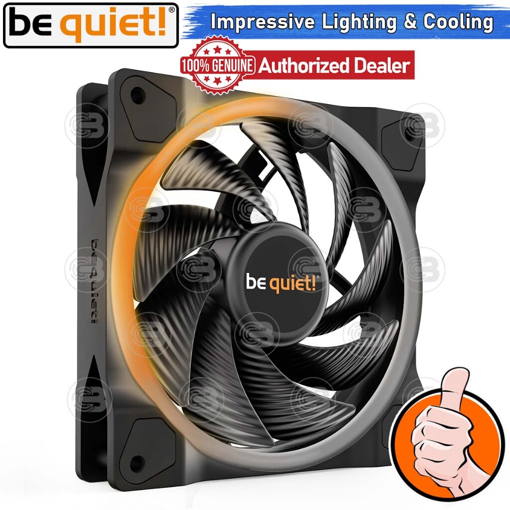 [CoolBlasterThai] Be Quiet Light Wings 120 PWM high-speed PC Fan Case (BL073) ประกัน 3 ปี