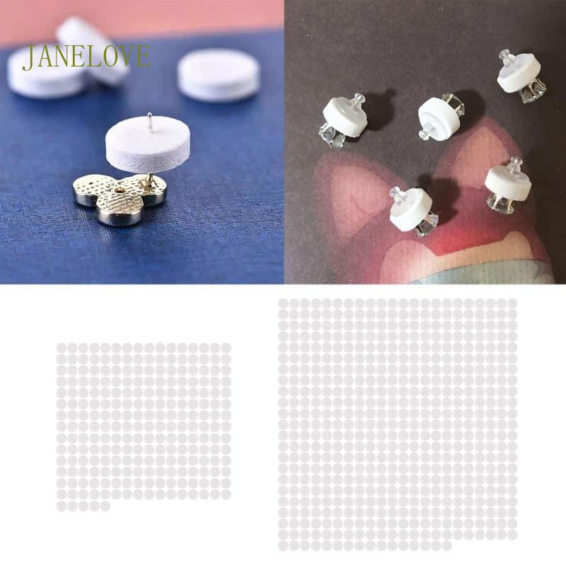 Jlove แผ่นโฟมรองต่างหู กันกระแทก สําหรับทําเครื่องประดับ DIY 200 500 ชิ้น