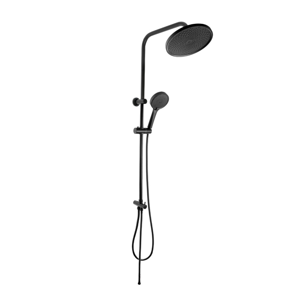 GlobalHouse VERNO ชุดฝักบัว Rain Shower สีดำ รุ่นกลม หน้าฝักบัวใหญ่ 10 นิ้ว สินค้าของแท้คุณภาพดี