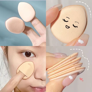 พัฟฟองน้ําขนาดมินิ สวมนิ้ว คอนซีลเลอร์รองพื้น เบาะลมนุ่ม เครื่องมือเครื่องสําอาง（ส่งแบบสุ่ม）