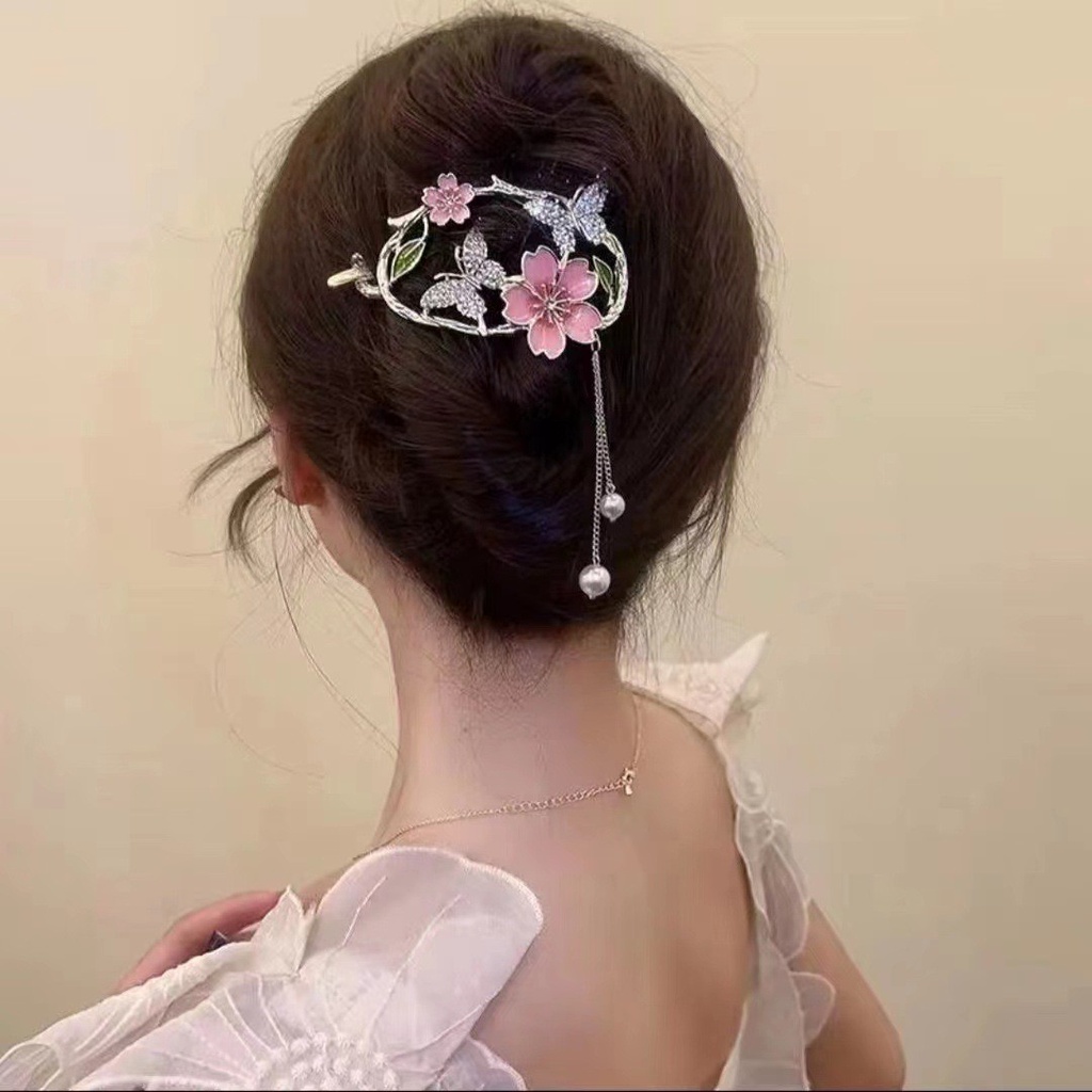 Lily of the Valley กิ๊บติดผม แบบเกลียว ประดับพู่ สไตล์ใหม่ ไฮเอนด์ สําหรับเจ้าสาว - รูปที่ 4