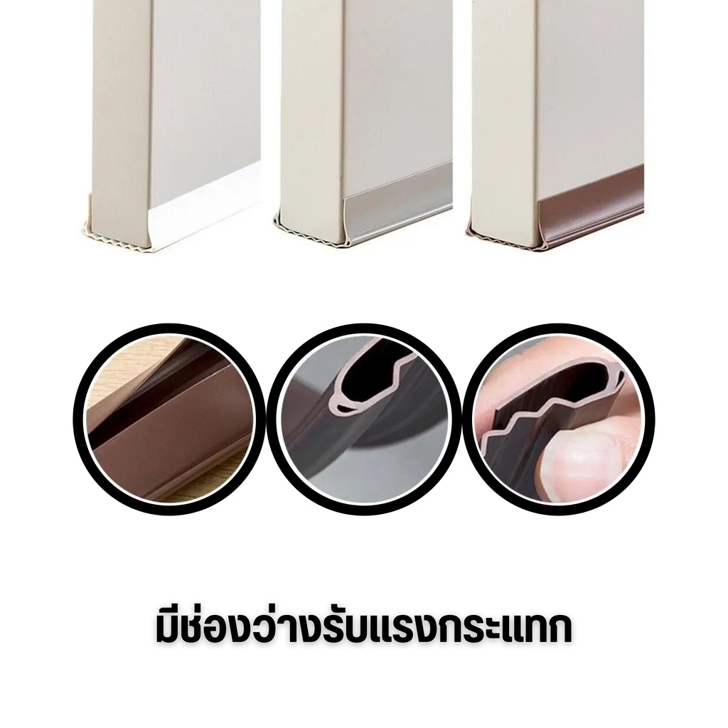 แถบปิดผนึกใต้ประตู, แถบปิดผนึกตะเข็บประตู, ป้องกันแมลงและแมลงสาบ, กันเสียงและกันฝุ่น - รูปที่ 6