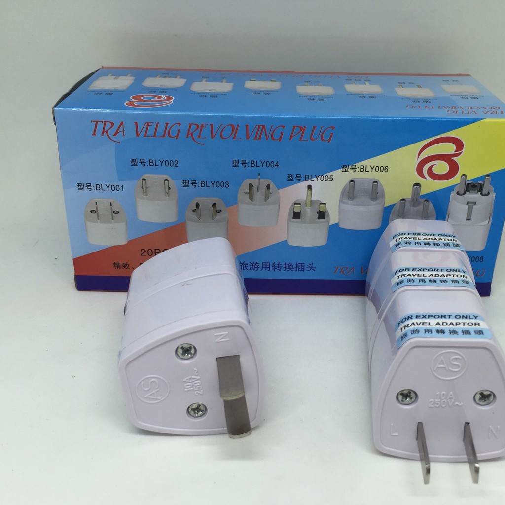 ปลั๊กแปลงไฟ หัวแปลงปลั๊กจีน   ตัวแปลงปลั๊กเต้ารับ ปลั๊ก3ขา Electrical Socket Universal Travel Charger Adapter Converter - รูปที่ 2