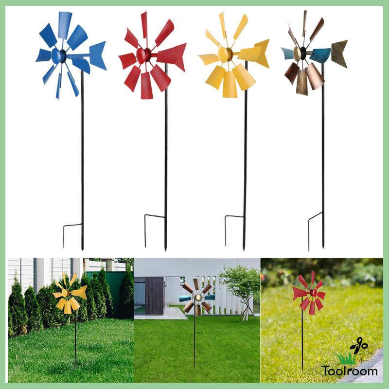 [ โรงสีลมตกแต่ง 360 องศาเหล็กลมประติมากรรมกังหันลมลม