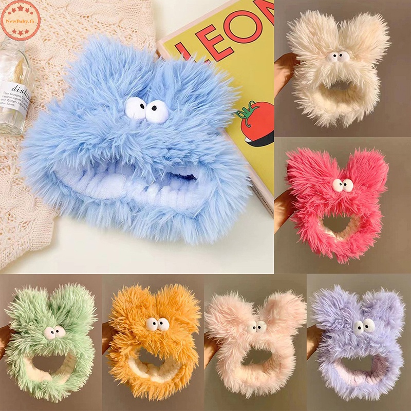 Newbaby ที่คาดผม ผ้ากํามะหยี่ขนนิ่ม ลายการ์ตูนน่ารัก เหมาะกับการล้างหน้า สําหรับผู้หญิง TH