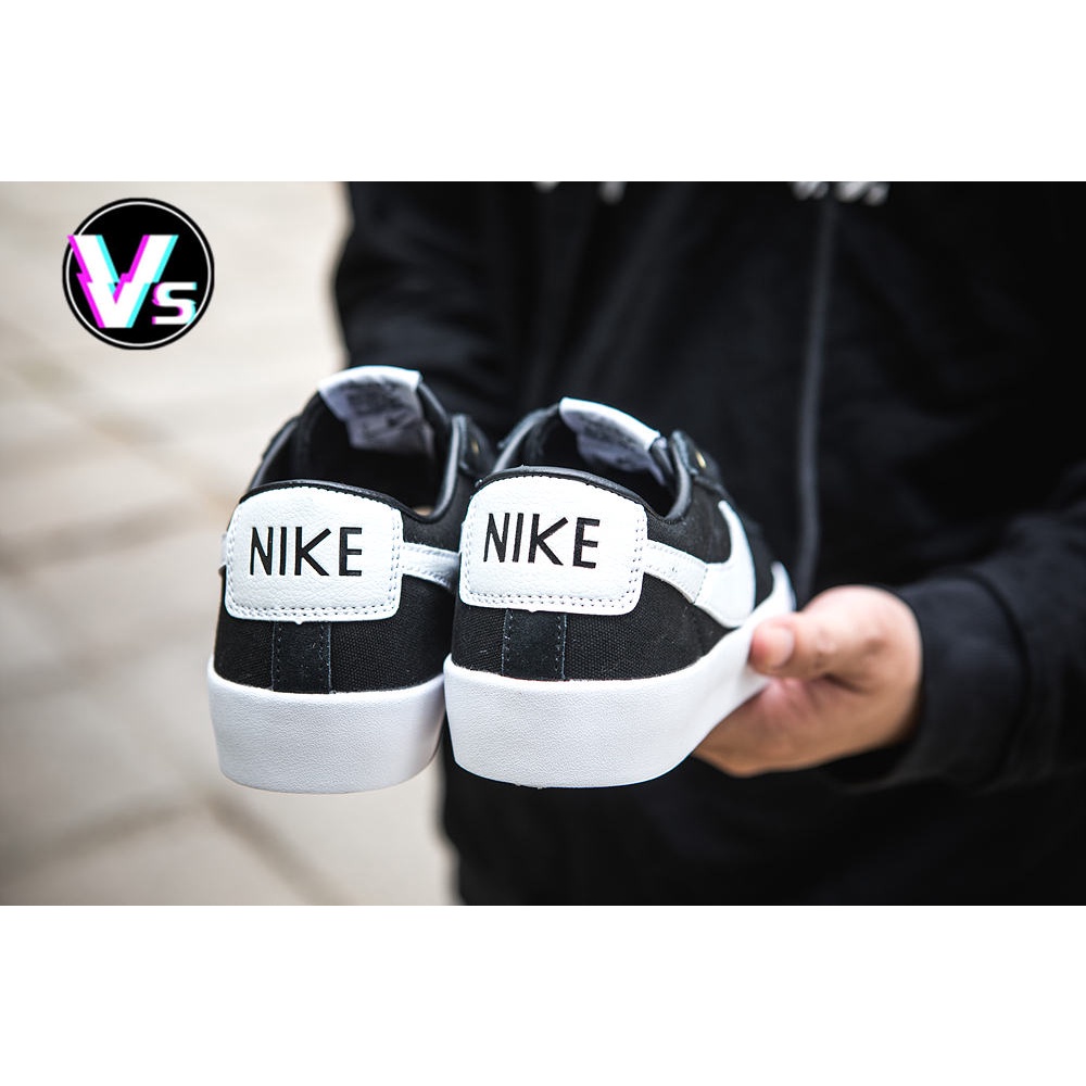 ♞nike NIKE Ready Stock NK SB ZOOM BLAZER LOW PRO GT QS low-top fashion lace-up sneakers casual canv