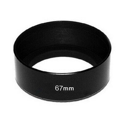 เลนส์ฮู้ดโลหะทรงกระบอก Standard 67mm Metal Lens Hood Cover for 67mm Filter/Lens (1333)