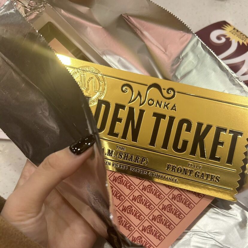 Charlie and the Chocolate Factory Golden Ticket Same Style Willy Wonka Chocolate Voucher Lucky Vouc