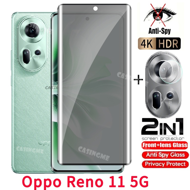 ฟิล์มกระจกนิรภัยกันรอยหน้าจอ กันแอบมอง เป็นส่วนตัว สําหรับ Oppo Reno 11 5G Reno 11 OppoReno11 11Pro Reno11 10 Pro Plus 5G