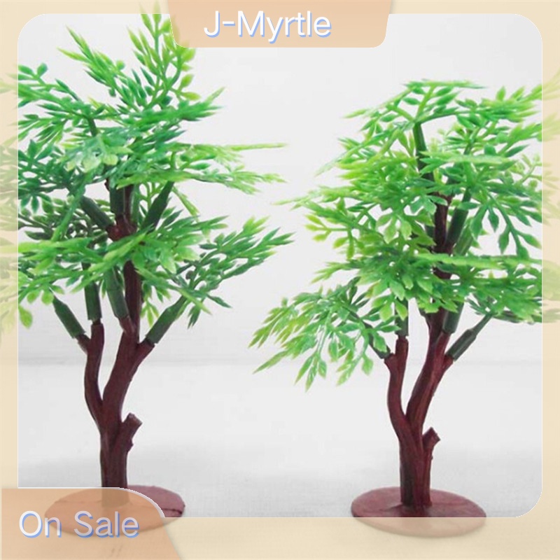 J-myrtle Vivid โมเดลต้นไม้สีเขียว 9 ซม. สําหรับตกแต่งบ้านตุ๊กตา