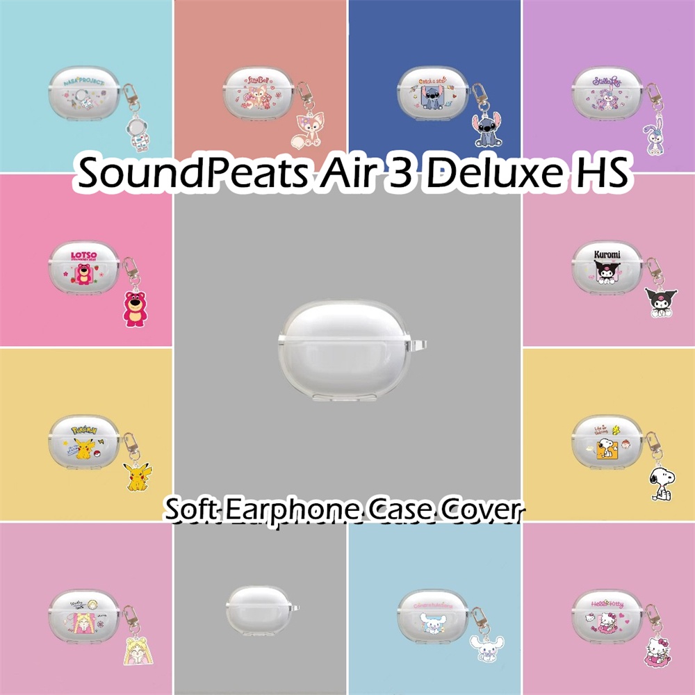 พร้อมส่ง! สําหรับ SoundPeats Air 3 Deluxe HS เคส ฤดูร้อน สไตล์ การ์ตูน นิ่ม ซิลิโคน หูฟัง เคส