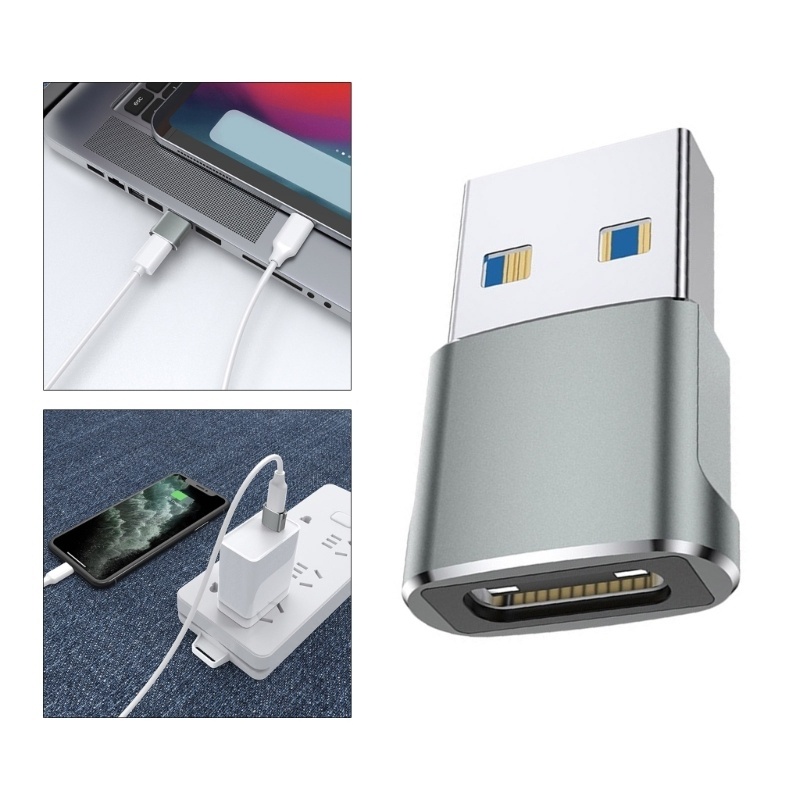 WIN USB 3 0 ถึง USB Type C อะแดปเตอร์ USB A 3 0 ตัวแปลงหญิง Type C สําหรับเชื่อมต่ออุปกรณ์ Type C ต่