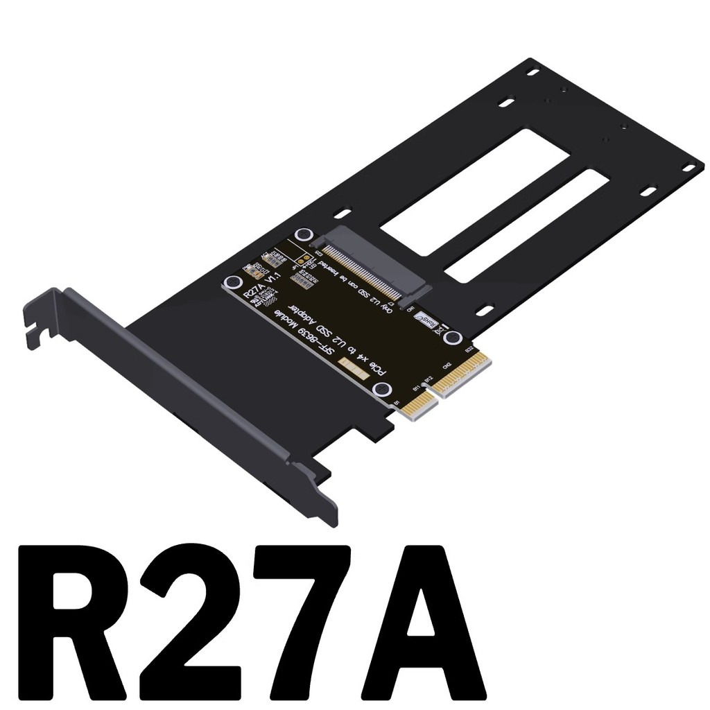 Pcie 5.0 x4 ถึง U.2(SFF-8639)/U.3(SFF-TA-1001)/E1.ส/จ3.S(sff-ta-1002) การ์ดอะแดปเตอร์ PCI-E Gen5 x4 