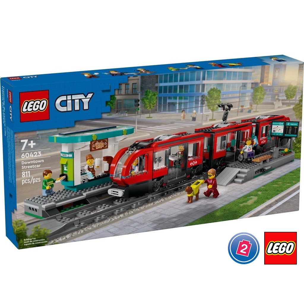 เลโก้ LEGO City 60423 Downtown Streetcar and Station