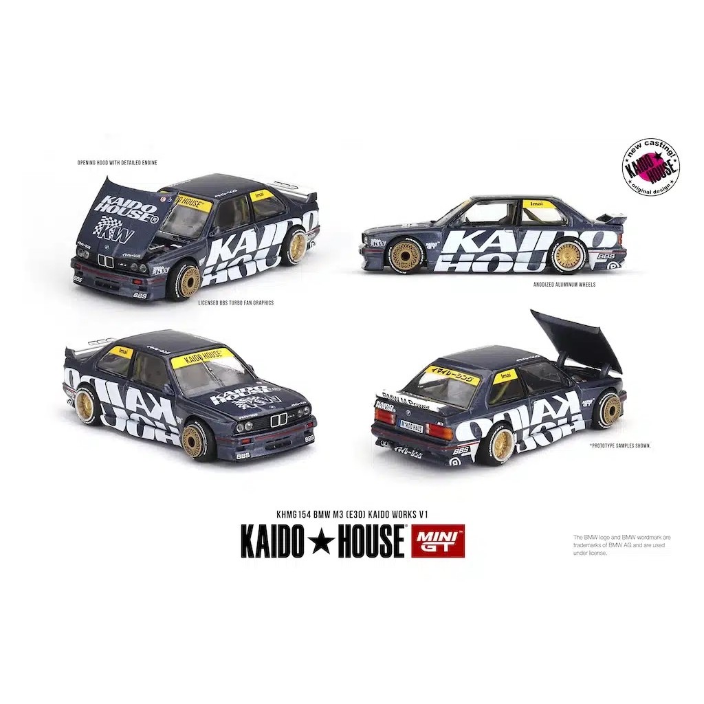 MINI GT No.154 BMW M3 (E30) Kaido Works V1 KHMG154