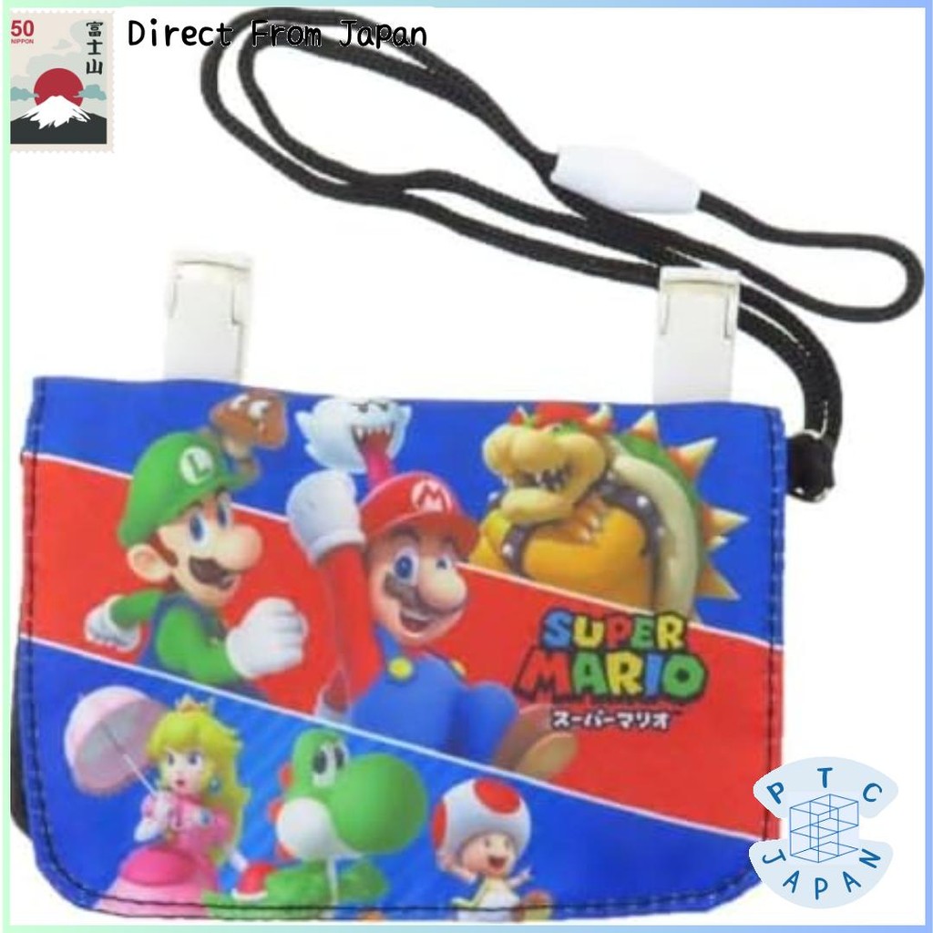 【Direct from Japan】กระเป๋าใส่ของสำหรับออกนอกบ้าน Super Mario Mini พร้อมสายคล้องคอ MBS 1081