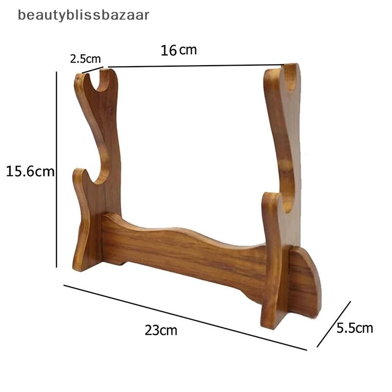 [beautyblissbazaar] ดาบไม้ที่เป็นของแข็งขาตั้งจอแสดงผลผู้ถือ Katana Samurai ดาบ Tanto มีดคอสเพลย์ดาบ Wand Storage Rack [vn]