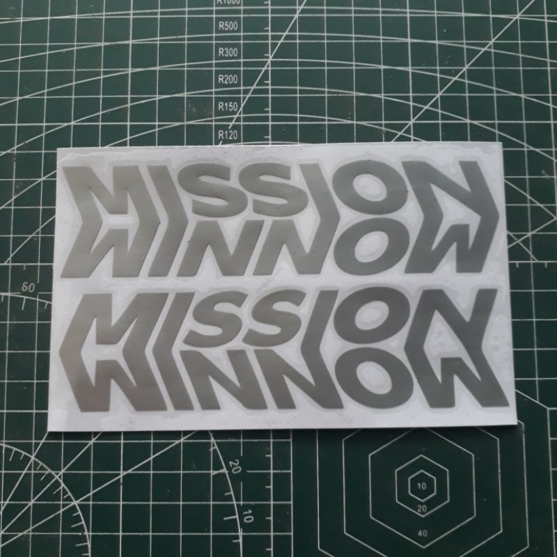 สติ๊กเกอร์ MISSION WINNOW (ขวาและซ้าย)