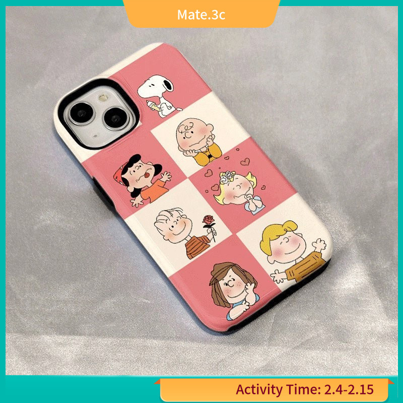 เคสโทรศัพท์มือถือ ผิวด้าน ลายการ์ตูนสนูปปี้น่ารัก แวววาว สําหรับ iPhone13 14 12TMCT