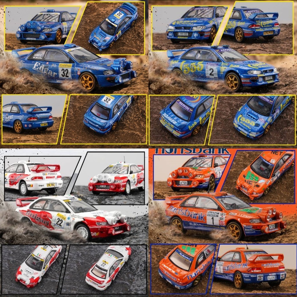 Fine Works 1/64 SUBARU IMPREZA WRC Rally Car