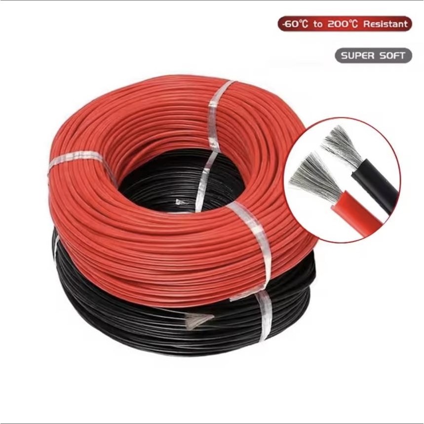 สายไฟซิลิโคน silicone rubber ขนาด 10AWG