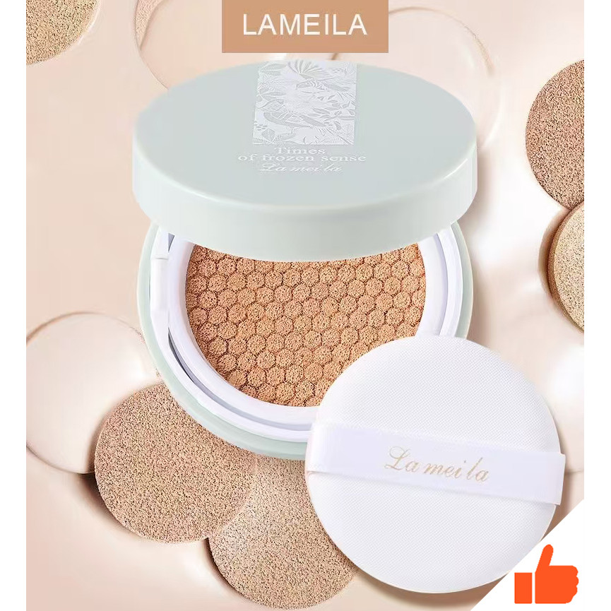 LAMEILA บีบีครีมคุชชั่น รองพื้นปกปิด กคุชชั่นคุมมัน ัเหงื่อ ผิวชุ่มชื้น ขาวกระจ่างใส รียบเนียน กันน้ำ กันเหงื่อ