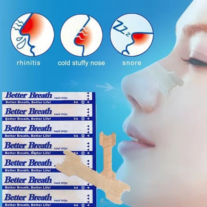 แผ่นแปะจมูกระบายอากาศ 30 ชิ้น - แถบจมูกลมหายใจ - แผ่นแปะจมูกหยุดกรนขวา - Anti Snore Easiever Better Breathe - Sleep Aid - บรรเทาอาการคัดจมูก Strong Breathe