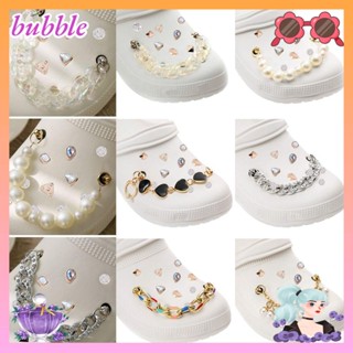 Bubble สายโซ่ โลหะผสม ถอดได้ สําหรับตกแต่งรองเท้า DIY 2 ชิ้น ต่อชุด