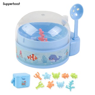 Supperboat เกมคอนโซลตกปลา พลาสติก สีสันสดใส ของเล่นสําหรับบ้าน