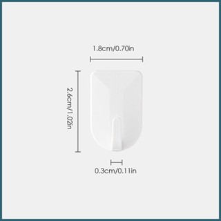 ตะขอแขวน แบบกาวติดผนัง ไม่ต้องเจาะ ขนาดเล็ก สําหรับห้องน้ํา กระจก ประตู