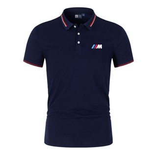 ใหม่ เสื้อโปโลลําลอง ลาย Bmw Motorsport สําหรับผู้ชาย