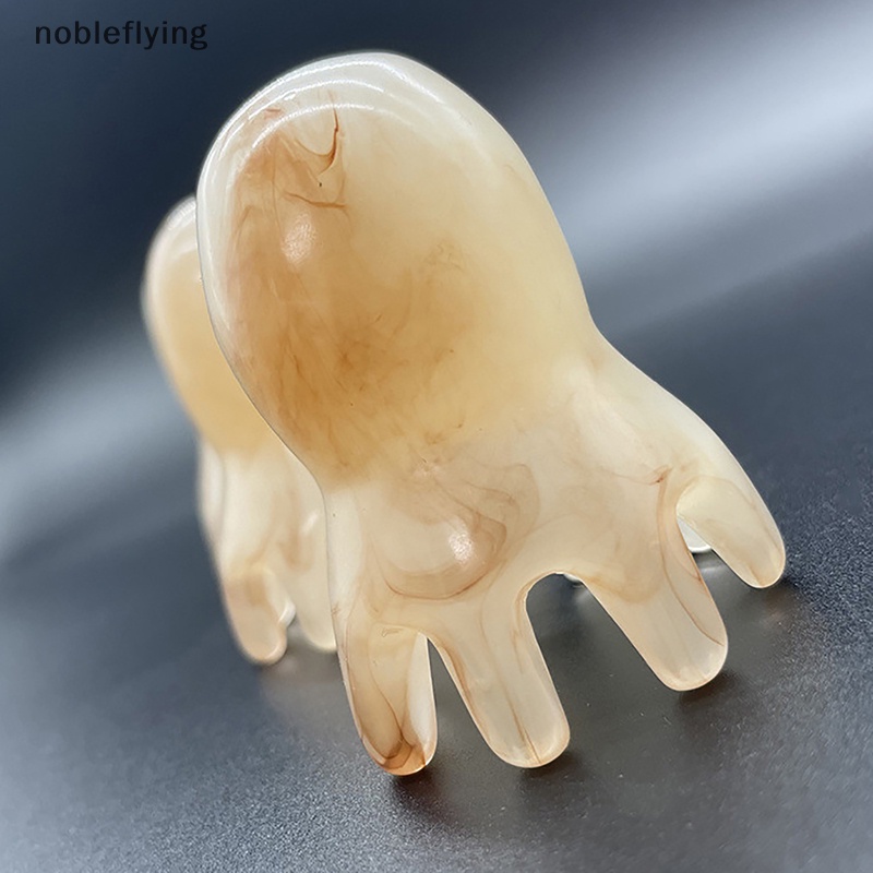 Nf 1 PC Octopus หวีนวด Meridian Scraping แปรงหนังศีรษะฝังเข็ม SPA nobleflying