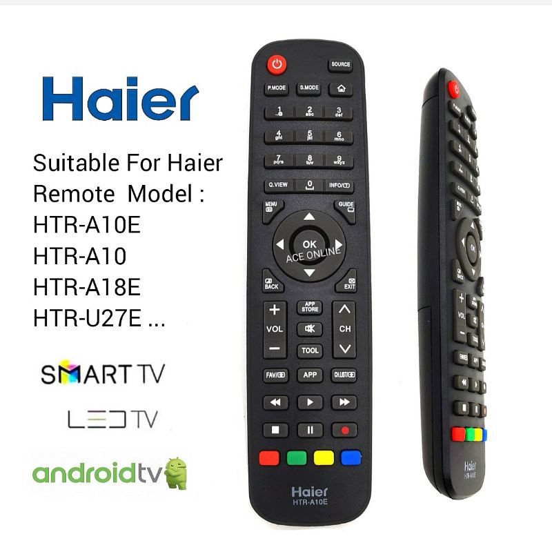 Haier รีโมตคอนโทรลสมาร์ททีวี LED สําหรับ HTR-A10E HTR-A10 HTR-A18E HTR-U27E