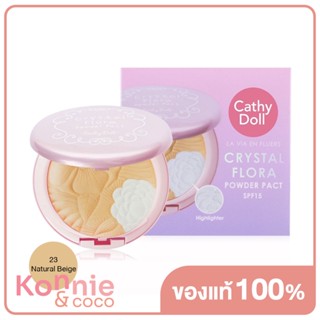 Cathy Doll La Vie En Fleurs Crystal Flora Powder Pact SPF15 11g #23 Natural Beige (Y2020).