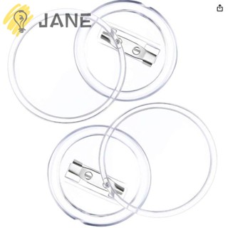 Jane ชุดเข็มกลัดกระดุมอะคริลิค พลาสติก 1.5 นิ้ว สําหรับงานหัตถกรรม คริสต์มาส