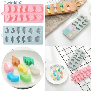 Twinkle แม่พิมพ์ซิลิโคน ลายคริสต์มาส สําหรับทําสบู่ ช็อคโกแลต เค้ก เบเกอรี่