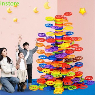 Instore บล็อกตัวต่อพลาสติก รูปต้นไม้ สมดุล ของเล่นสําหรับเด็กอนุบาล DIY