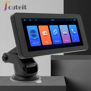 Tcuteit เครื่องเล่น MP5 วิทยุ ไร้สาย หน้าจอสัมผัส 6.86 นิ้ว สําหรับรถยนต์ Android HD