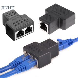 Blowgentlyflower อะแดปเตอร์เชื่อมต่อสายแลน อีเธอร์เน็ต RJ45 1 เป็น 2 ทาง RJ45 Cat5 Cate6 BGF