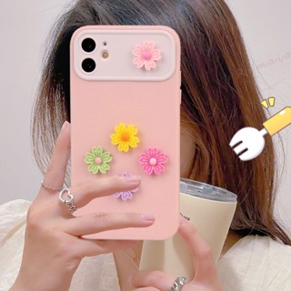 เคสซิลิโคนนิ่ม ลายดอกไม้ 3D เนื้อแมตต์ กันกระแทก สําหรับ iPhone 11 12 13 14 15 Pro MAX 11Pro 13Pro X XR XS MAX 7 8 Plus SE 2020 2022