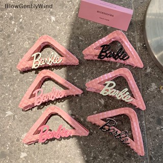 Blowgentlywind กิ๊บติดผมโลหะ ลายสก๊อต ขนาดใหญ่ สีชมพู สําหรับตุ๊กตาบาร์บี้