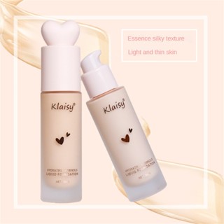 【COD】Klaisy Natural Liquid Foundationรองพื้นแต่งหน้าปกปิดสูงคอนซีลเลอร์ติดทนนานบีบีครีมรองพื้นกันน้ำแต่งหน้าหญิง 2 สี