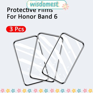 WISDOMEST ฟิล์มกันรอยหน้าจอ สําหรับสมาร์ทวอทช์ Honor Band 6 3 ชิ้น