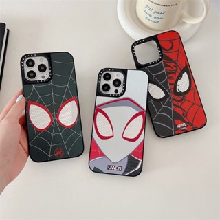 Casetifg เคสโทรศัพท์มือถือซิลิโคน TPU แข็ง กันกระแทก ลาย Marvel Spider Man Miles Morales คุณภาพสูง พร้อมกล่อง สําหรับ iPhone 15 14 11 12 13 Pro Max