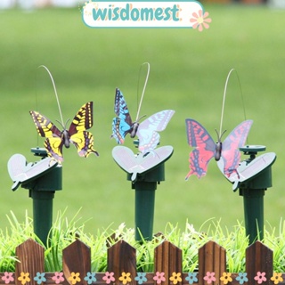 Wisdomest ผีเสื้อบิน พลังงานแสงอาทิตย์ สําหรับตกแต่งสวนกลางแจ้ง