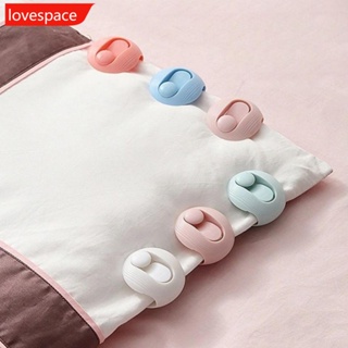 Lovespace คลิปหัวเข็มขัดพลาสติก กันลื่น สําหรับหนีบผ้าปูที่นอน ผ้าห่ม ผ้านวม H3P6 1 ชิ้น