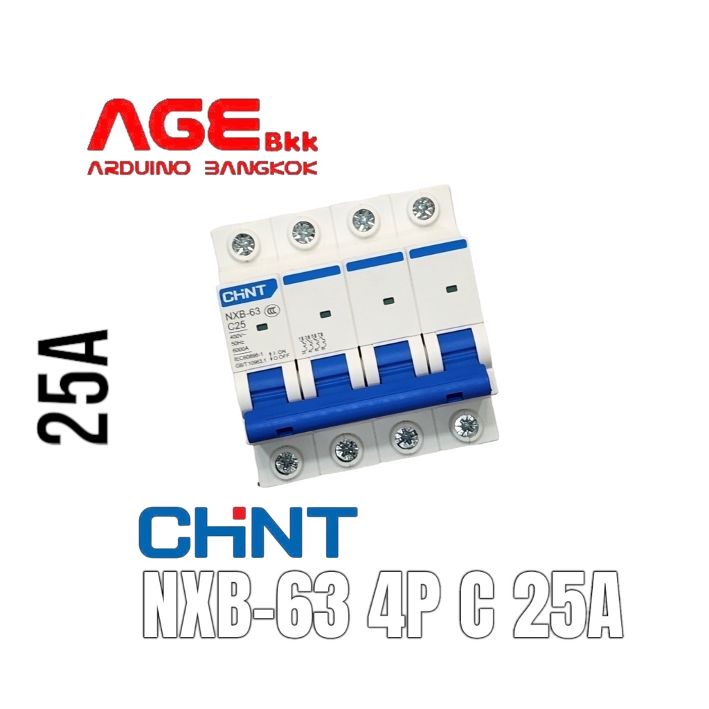NXB-63 4P C 25A CHINT, MCB Miniature Circuit Breaker