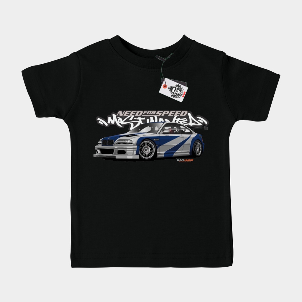 S-5XL เสื้อกีฬาแขนสั้น ลายทีม BMW E46 GTR NFS MOST WANTED